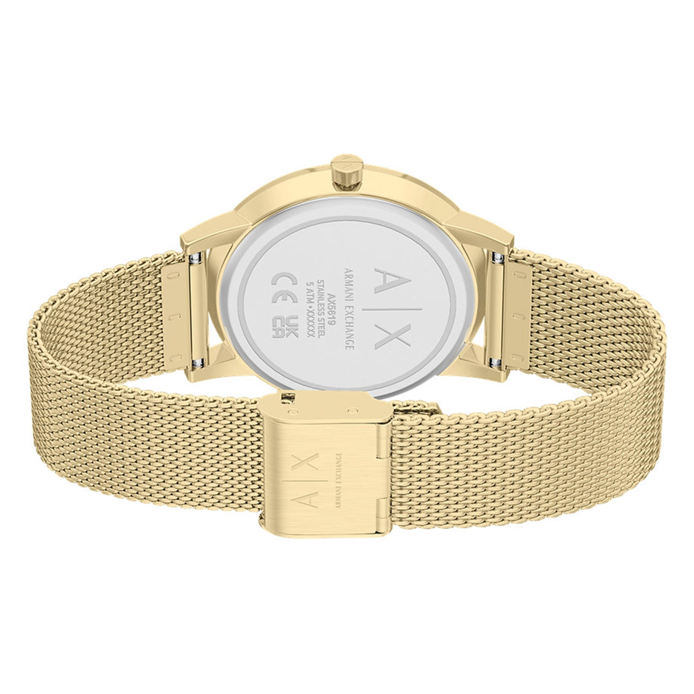 Armani Exchange Round Pink Dial Watch AX5619