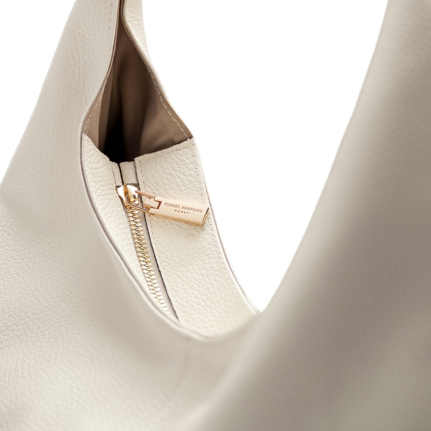 Isabel Bernard Honoré Grace cream calfskin leather shoulder bag IB25093-070