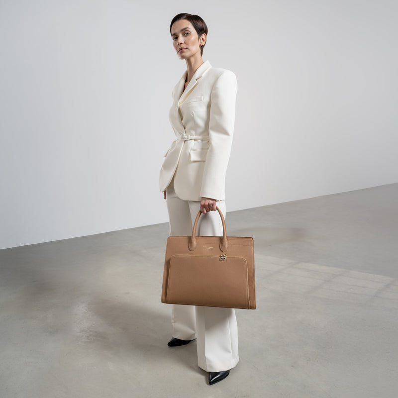 Isabel Bernard Honoré Sac à Main Marron IB25053-zoom-