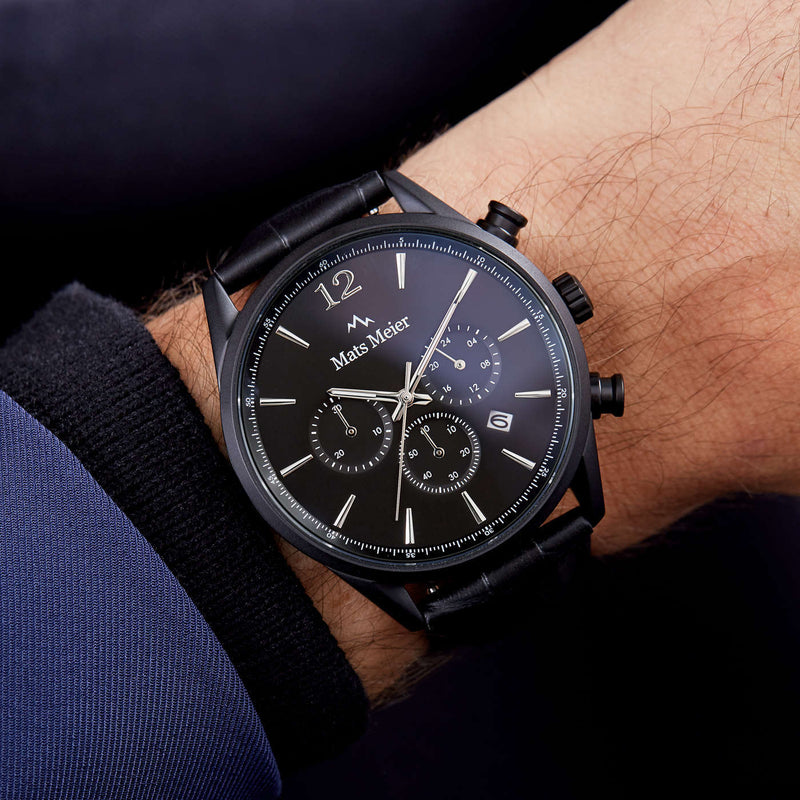 Mats Meier Grand Cornier Femmes Montre Noir MM00102-zoom-