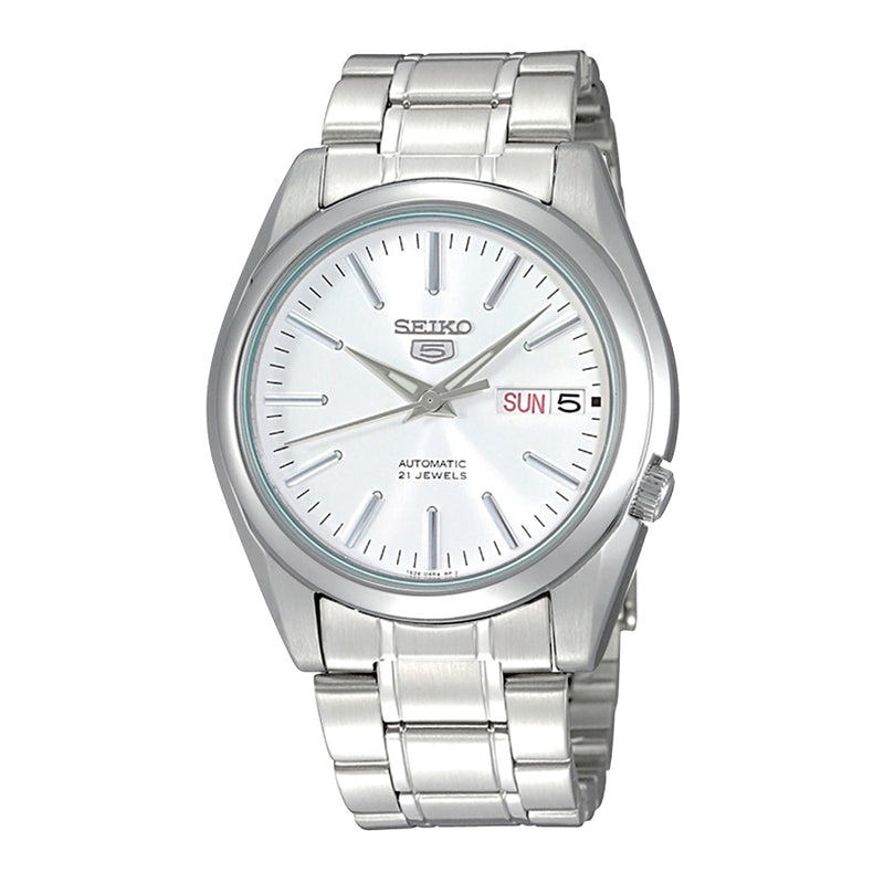 Seiko 5 Sports Hommes Montre Automatique Argent SNKL41K1-zoom-