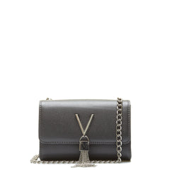 Valentino Bags Divina Grey Crossbody Bag VBS1R403GCANNAFUCIL