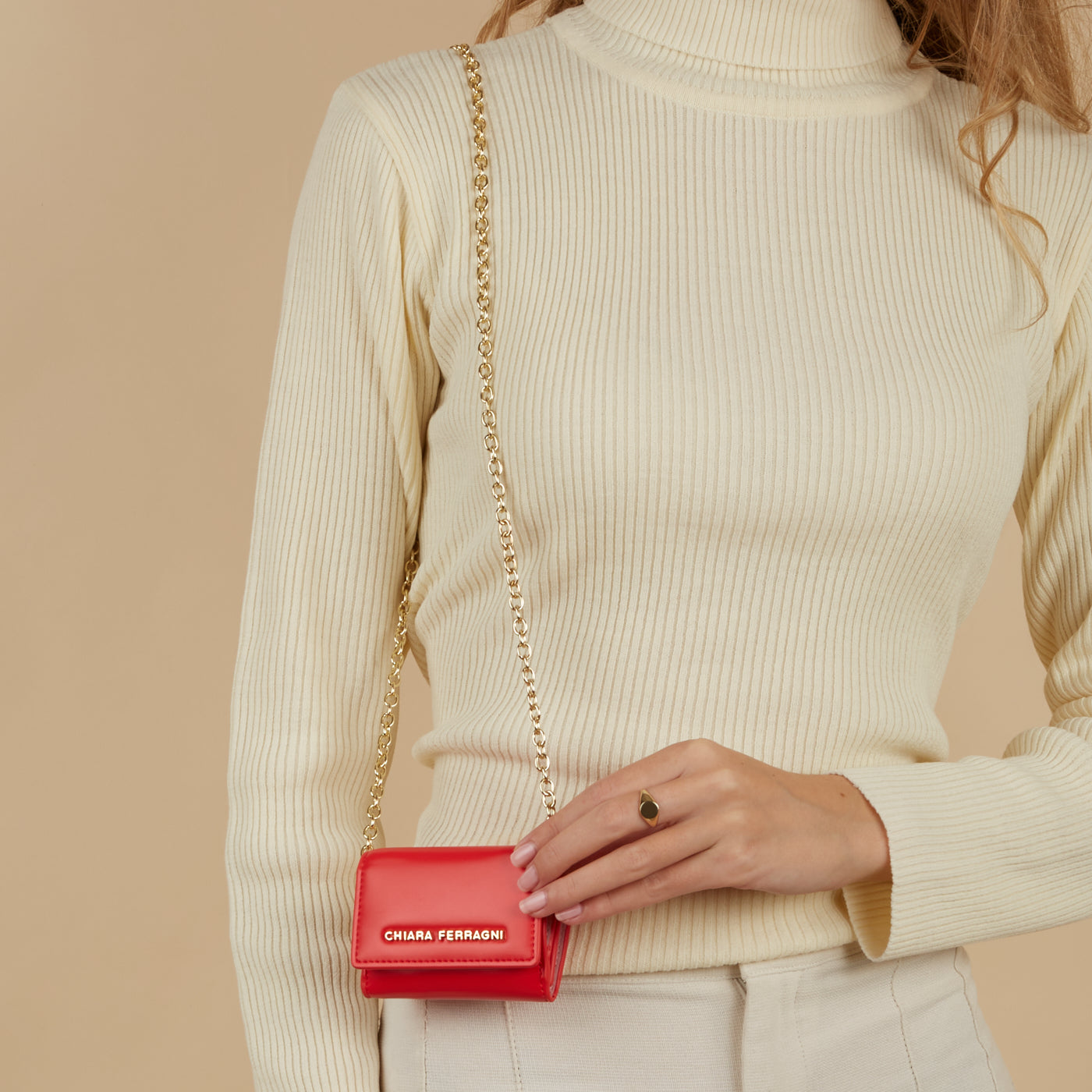 Chiara Ferragni Red Crossbody Bag 75SB4BK6-ZS959-514