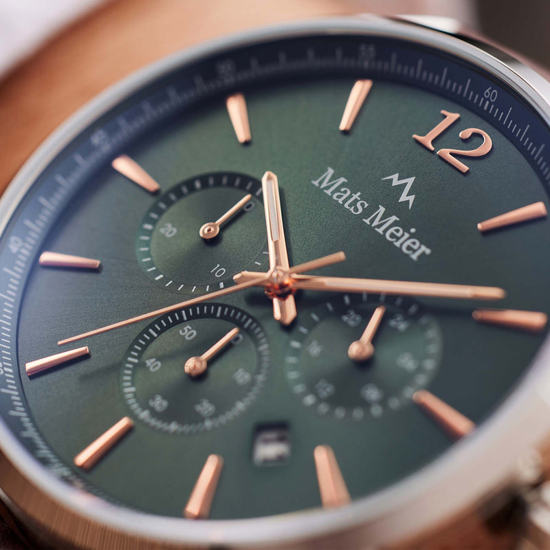Mats Meier Grand Cornier Hommes Montre Marron MM00121-zoom-