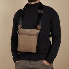 Guess Roma Brown Crossbody Bag HMRONY-P4299-SAN