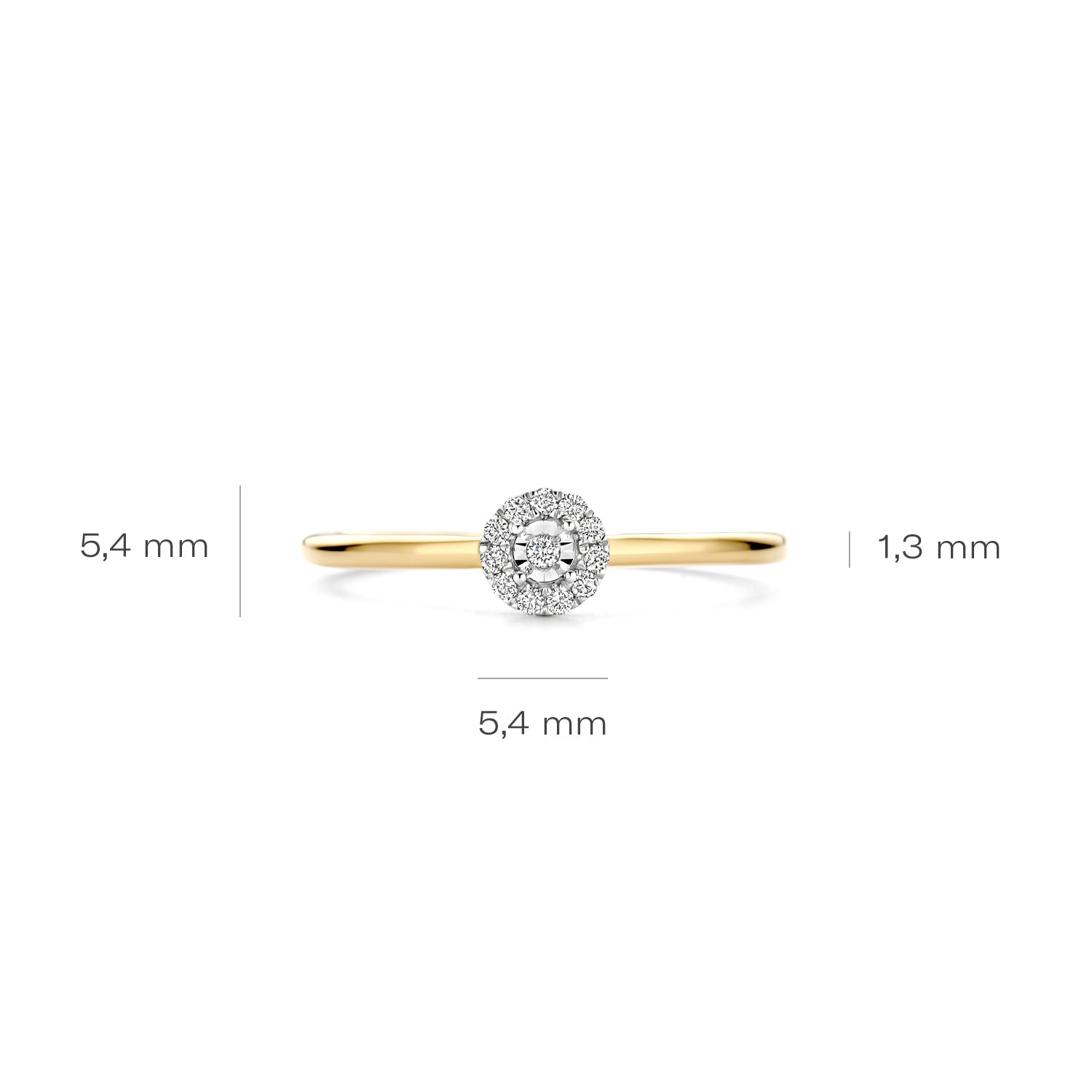 Blush Natural Diamonds 14 karat gold Ring 1678BDI/54