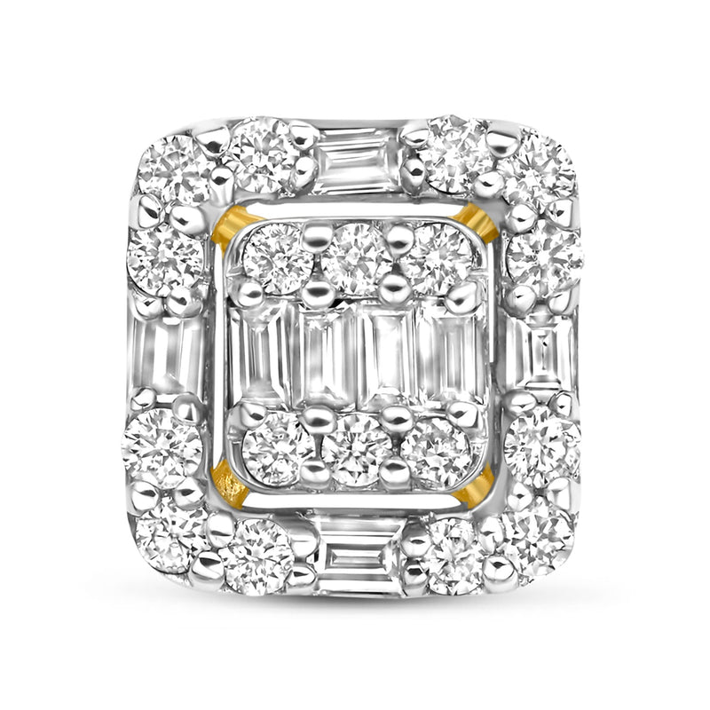 Isabel Bernard De la Paix Elena puces en or 14 carats avec diamant 0.25 ct IBD360032-zoom-