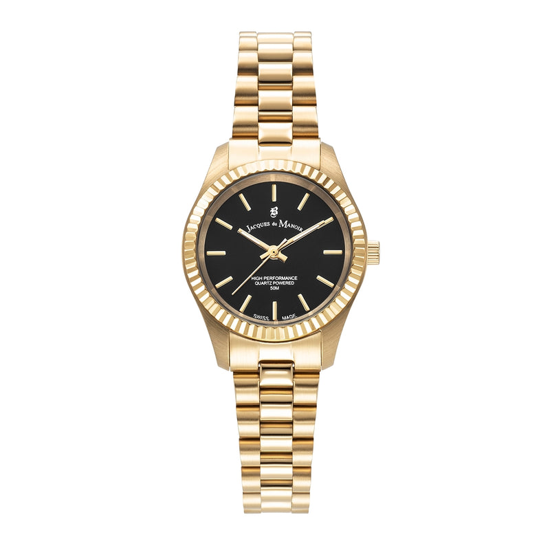 Jacques du Manoir Inspiration Prime Montre Femme Noire JWL04007-zoom-