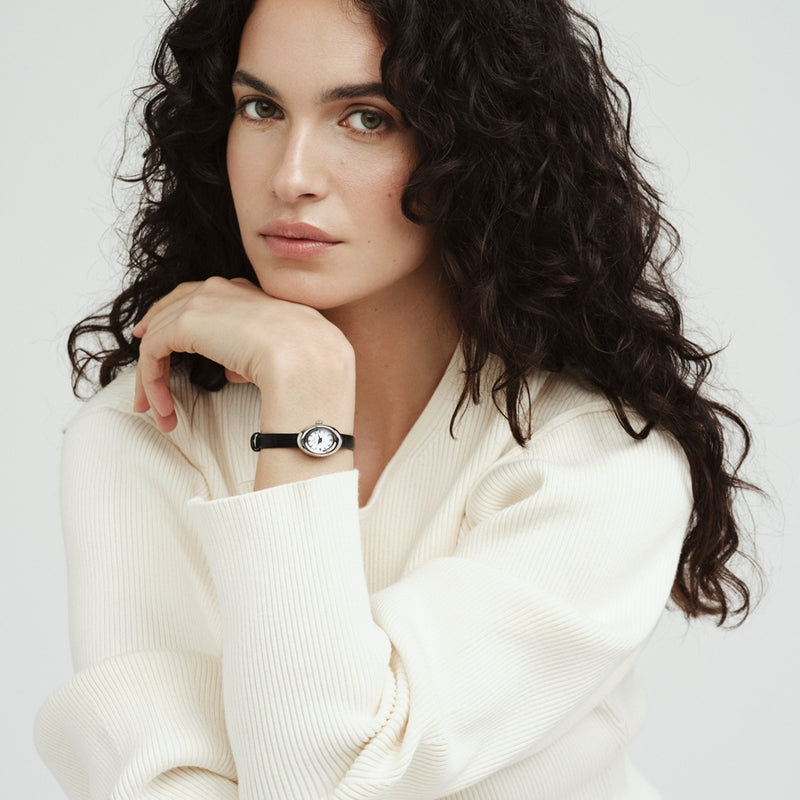 Mockberg Belle Oval Petite Leather Women's Watch MB1413-zoom-