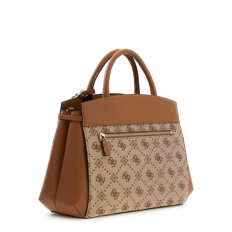 Guess Melinda Latte Logo Tri Comp Handbag HWJP99-2060-LTL-zoom-