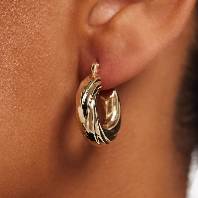 Isabel Bernard Rivoli Belle boucles d’oreilles en or 14 carats IB360276-zoom-