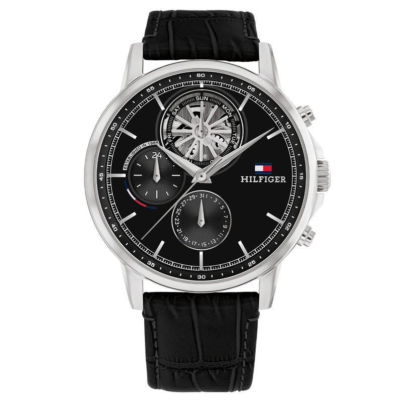 Tommy Hilfiger Hommes Montre Noir TH1710605-zoom-