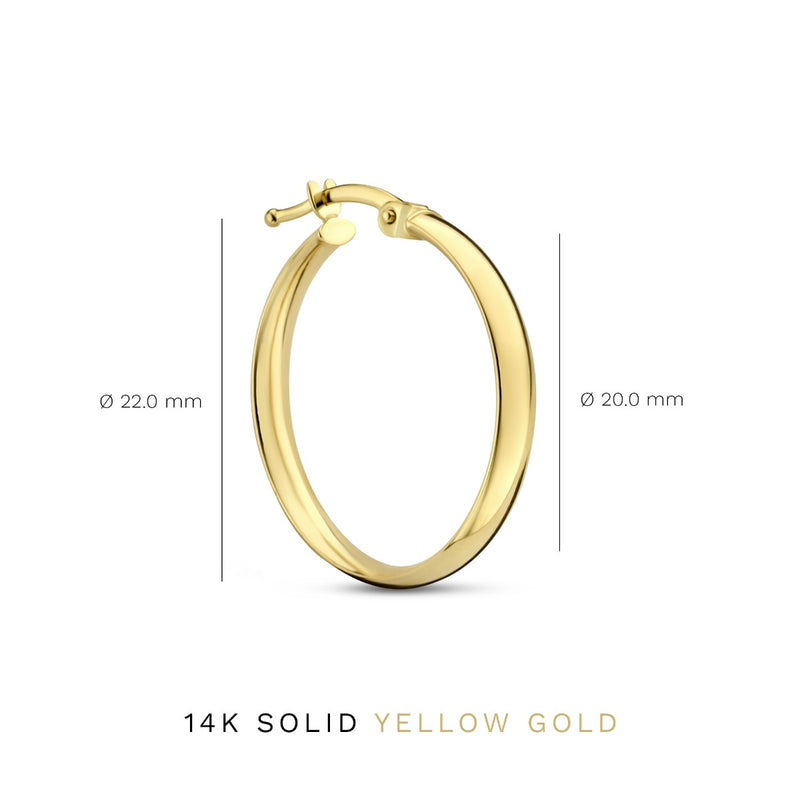 Isabel Bernard Rivoli Femmes Créoles Or 14 carats IB360126-zoom-