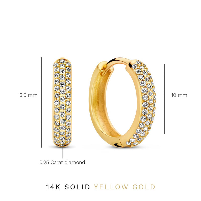 Isabel Bernard De la Paix  Creoles Or 14 carats IBD360030-zoom-