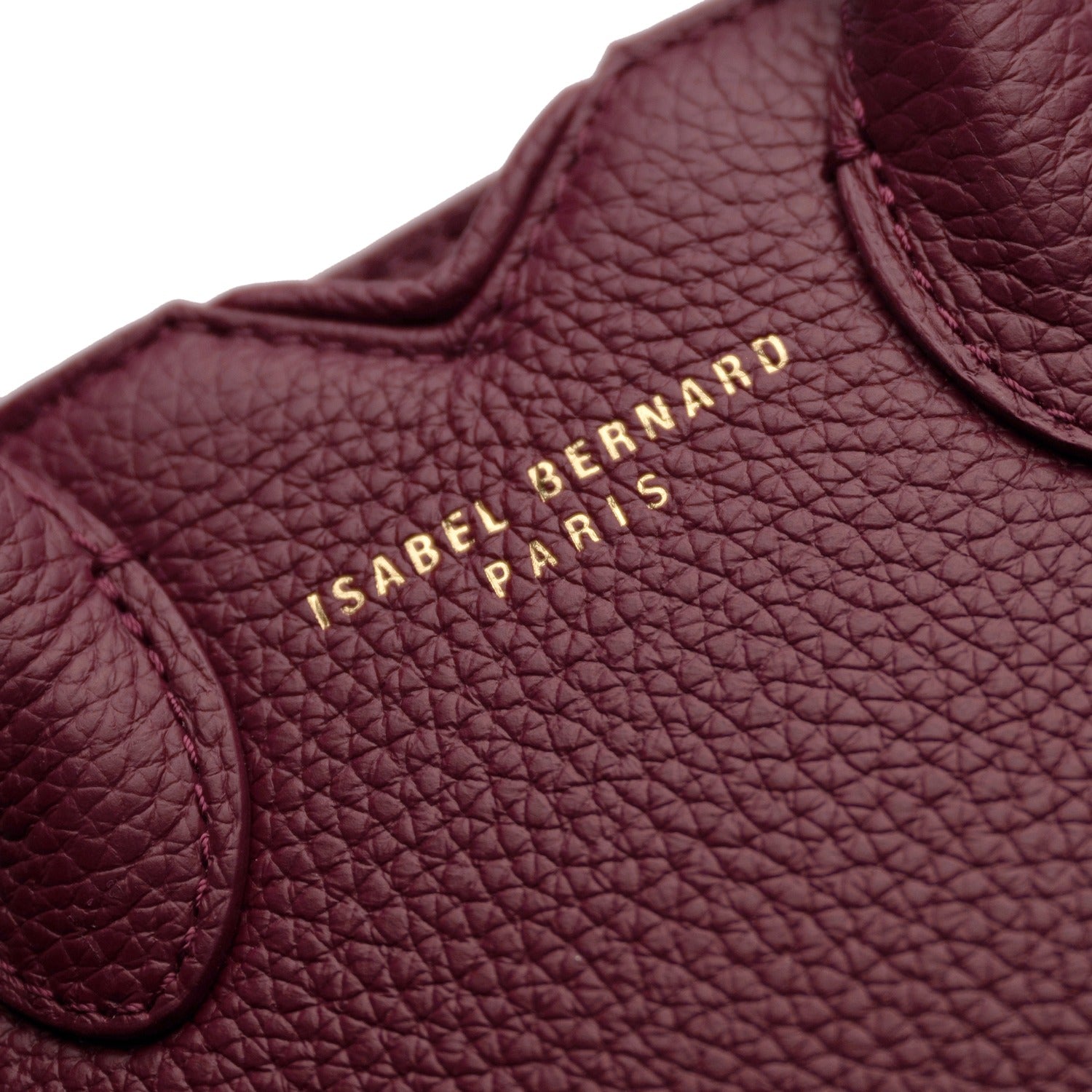 Isabel Bernard Honoré Cloe Mini Bordeaux Calfskin Leather Handbag IB21124-052