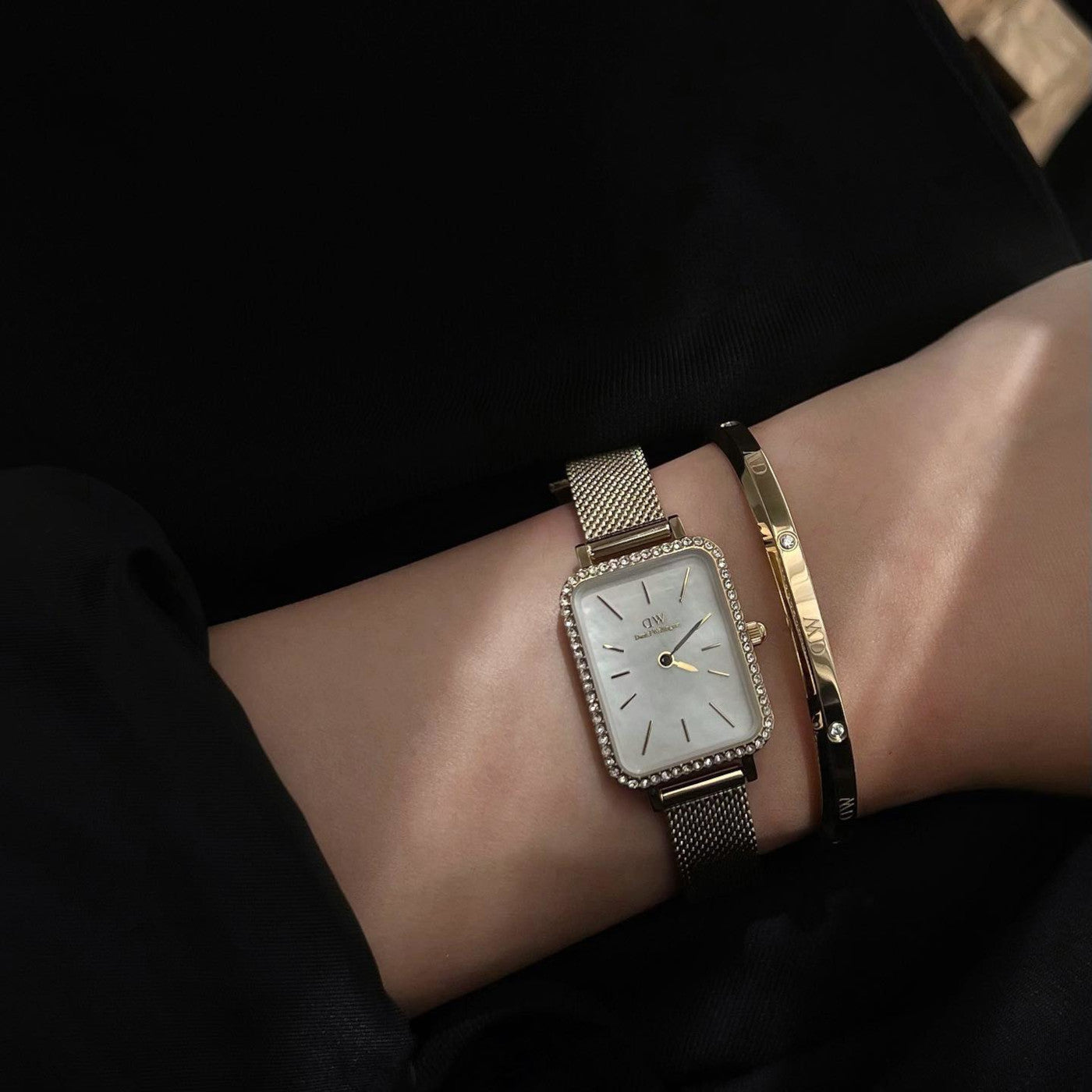 Daniel Wellington Petite Quadro Gold Watch DW00100668