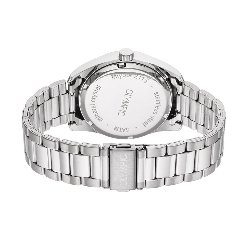 Olympic Louis Montre Pour Homme Argentée et Verte OL75HSS001-zoom-