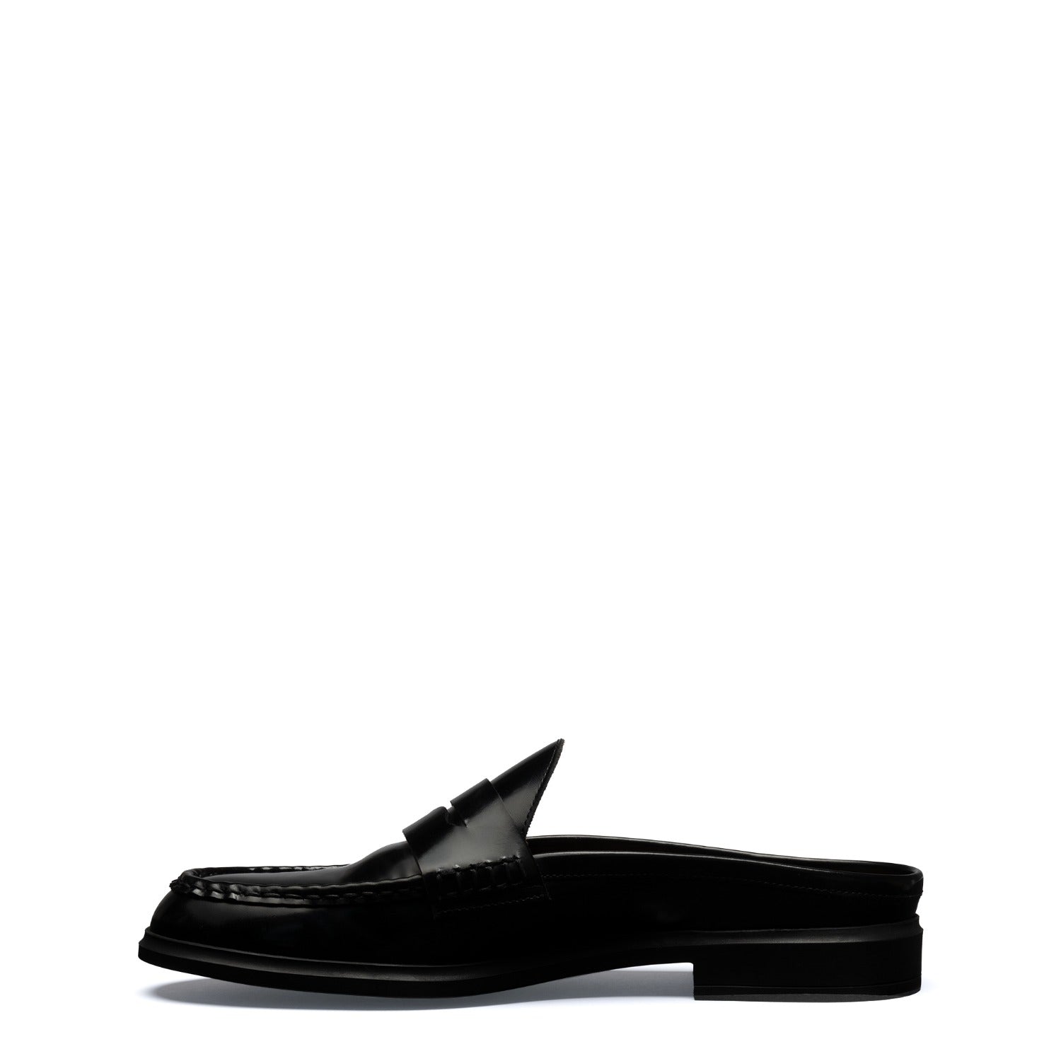 Vendôme Blandine black spazzolato leather mules IB51016-601-35