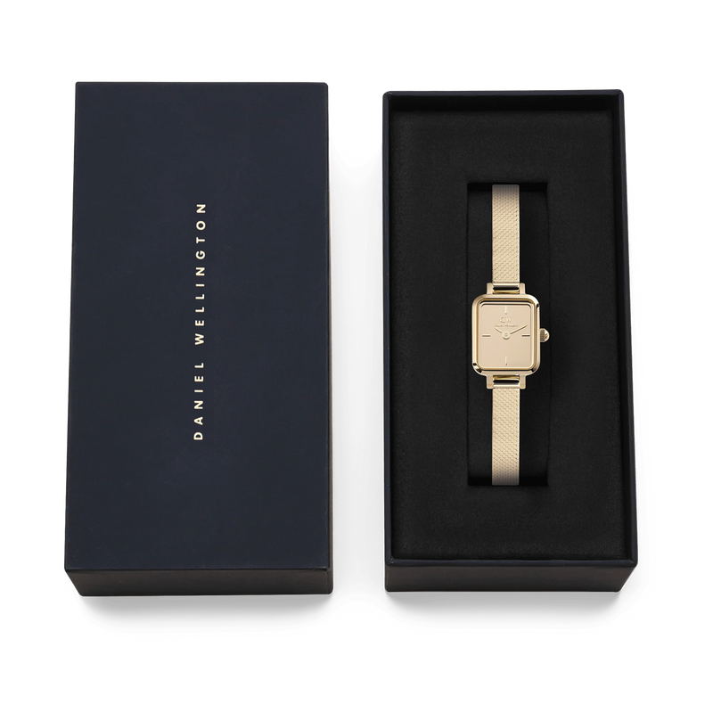 Daniel Wellington Petite&Quadro Mini Reflection Montre Femme Dorée DW00100801-zoom-