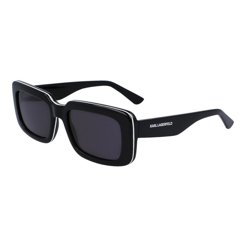 Karl Lagerfeld Unisexe Lunettes de Soleil Noir KL6101S-001-zoom-