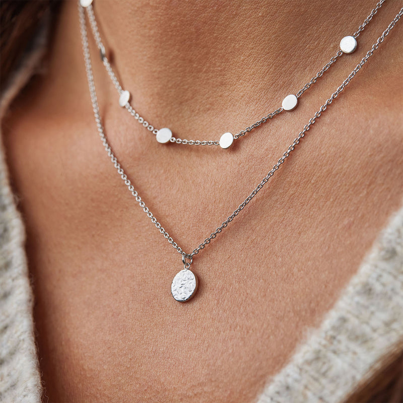 Violet Hamden Luna Ras-du-Cou en Argent 925 Sterling avec Lunes VH15002-zoom-