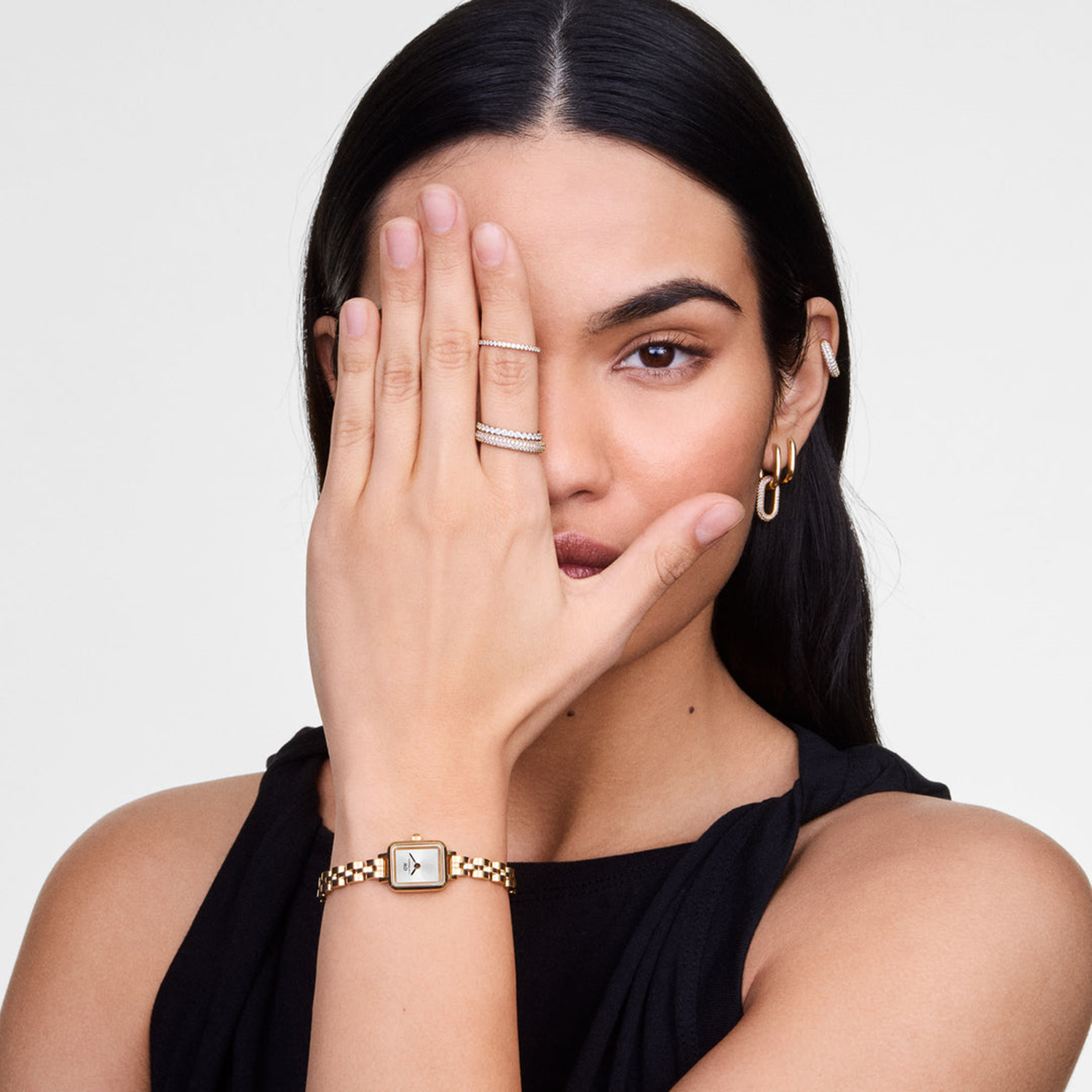 Daniel Wellington Petite & Quadro Mini Arch Silver Women's Watch DW00100850