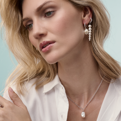 Sif Jakobs 925 Sterling Silver Padua Uno Earrings SJ-E2443-PCZ