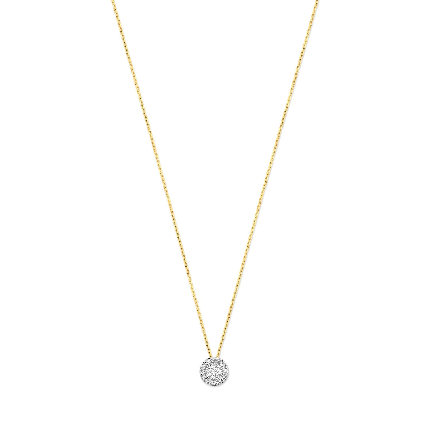 Isabel Bernard De la Paix Viviane 14 karat gold necklace with diamond IBD350031