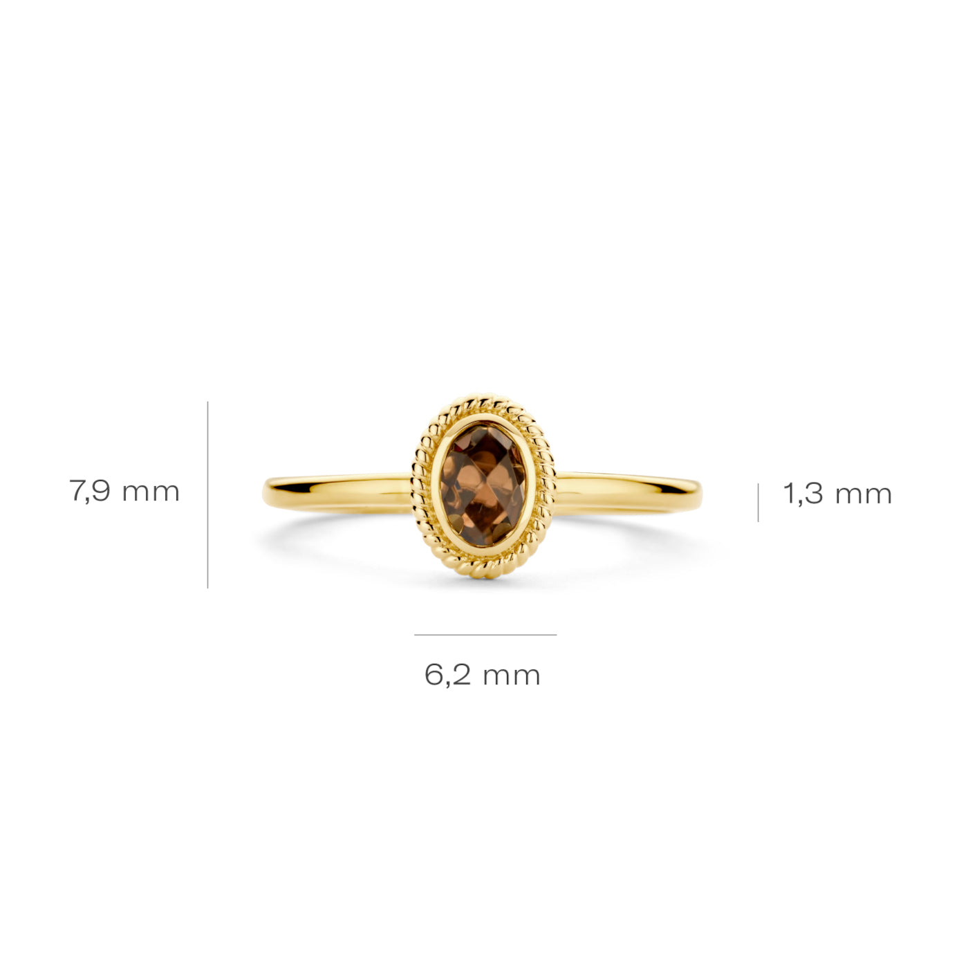 Blush 14 karat gold Ring 1239YBQ/52