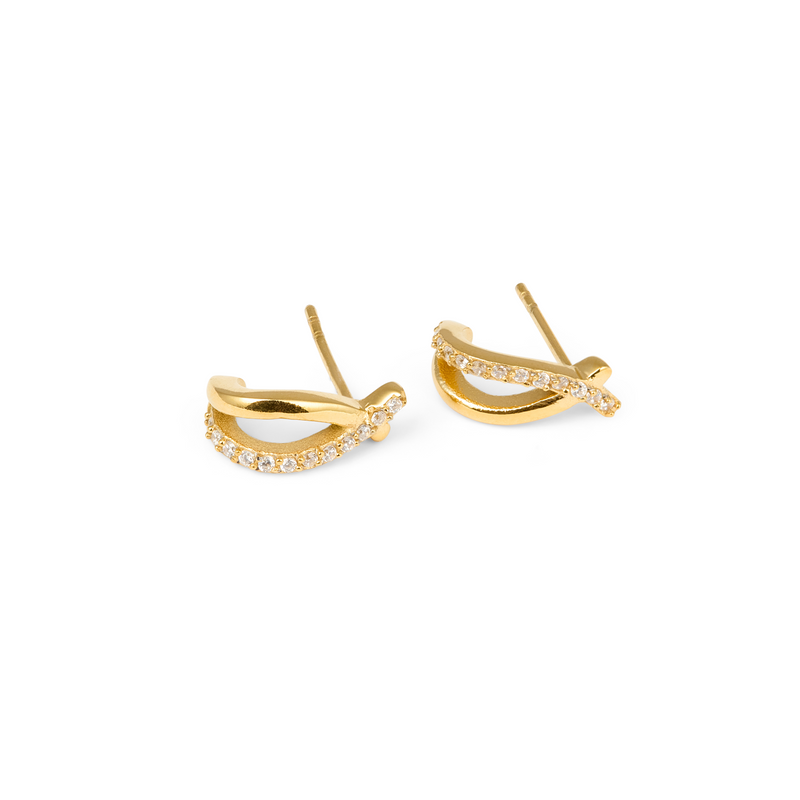 Mockberg Kenza Ines Gold Plated Earrings MB1717-zoom-