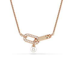 Swarovski Constella Rose Gold Coloured Necklace 5728589